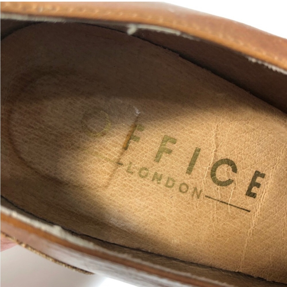 Office London leather slip on ankle bootie heels. Size 40 - Picture 6 of 7